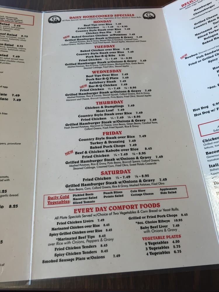 Circle G Restaurant Menu - Image 12